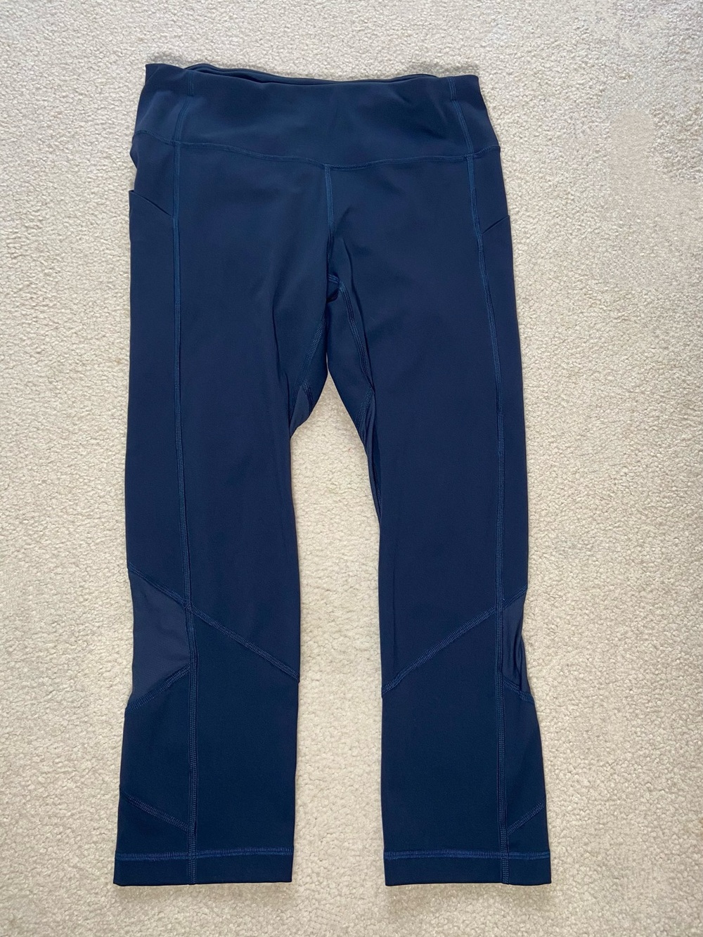 Lulelemon Pace Rival Crop Leggings True Navy size 6